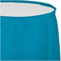 Touch Of Color Burgundy Red Round Plastic Tablecloth, 82", 12PK 703122